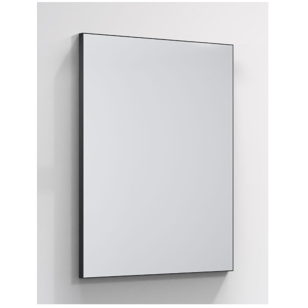Large Bathroom Mirror Riho Framed With touch switch ON/OFF 600x800mm Black