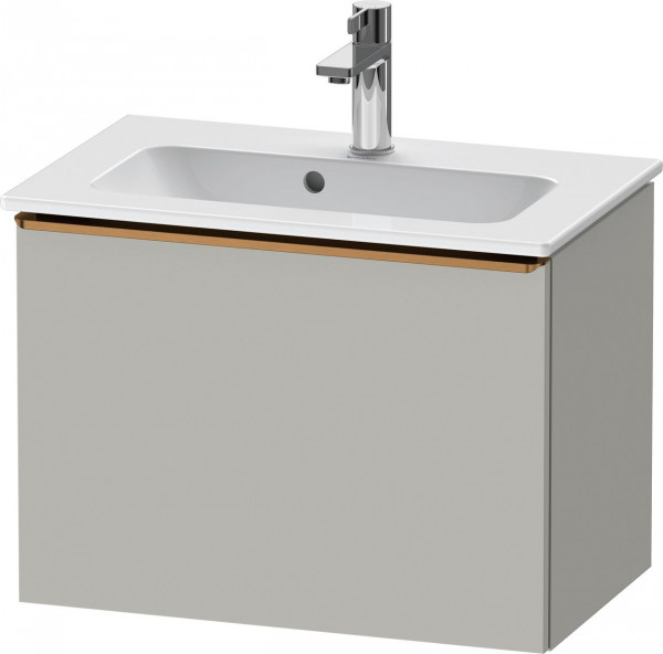 Vanity Unit Built-In Basin Duravit D-Neo Compact drawer, bronze handle, for Lav. ME 610mm Concrete Grey Matt DE4268004070000