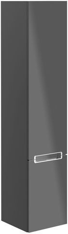Villeroy and Boch Tall Bathroom Cabinets Subway 2.0 350x1650x370mm Black matte Lacquer A71000PD