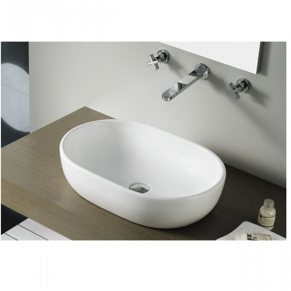 The Bath Collection Countertop Basin TOULOUSE 590x410x150mm White