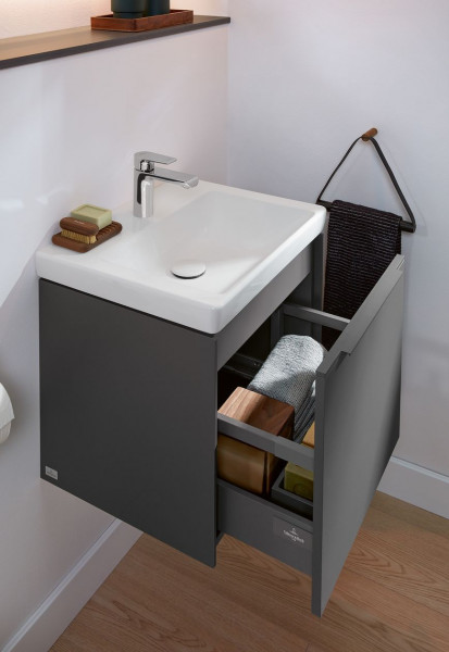 Cloakroom Basin Villeroy and Boch Subway 3.0 1 hole, Without overflow, for furniture 500mm Alpine White