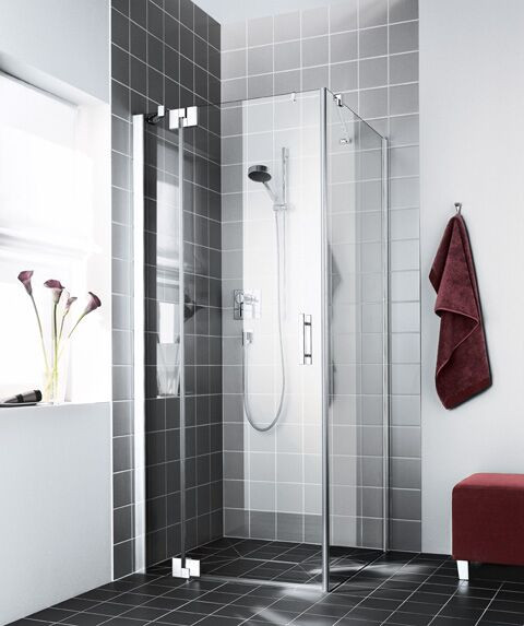 Kermi Pivot shower Doors FILIA XP Left Fixed wall 1850 x 750 mm Clear FX1WL07518VAK