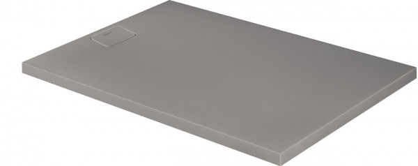 Duravit Rectangular Shower Tray Stonetto 1400 x 1000 x 50 mm Concrete Grey