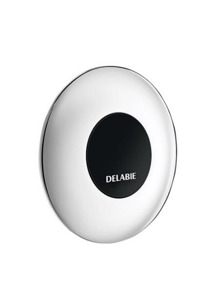 Delabie Electronic shower faucet for wall penetration Stainless Steel 155 mm 452150