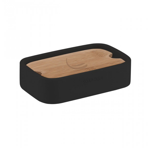 Wall Mounted Soap Dish Gedy MELBOURNE Black Mat