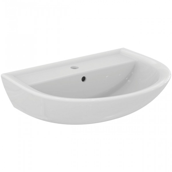 Wall Hung Basin Ideal Standard EUROVIT 1 hole, With overflow 635x180x495mm White