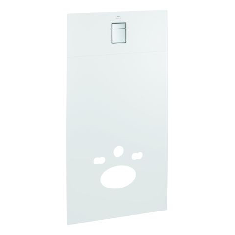 Wall Hung Toilet Grohe Cover for hidden tank Moon White