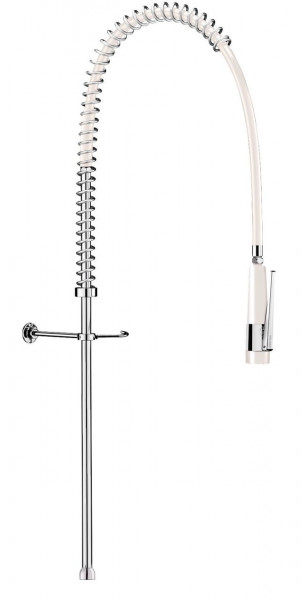 Pull Out Kitchen Tap Delabie 1000mm White
