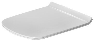 Duravit Square Toilet Seat DuraStyle White Duroplast Hinges stainless steel 60510000