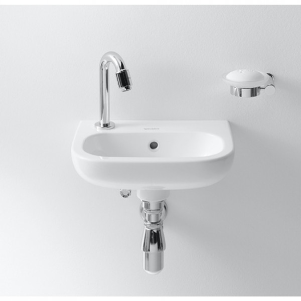 Duravit Cloakroom Round Basin D-Code drilled left 360x270mm 705360009