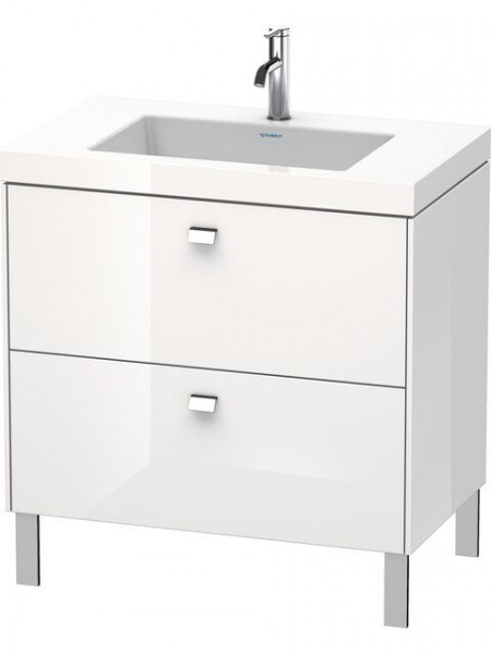 Duravit Bathroom Set with basin Brioso 800 mm BR4701 Concrete Grey Matt | Without Tap Hole | Concrete Grey Matt
