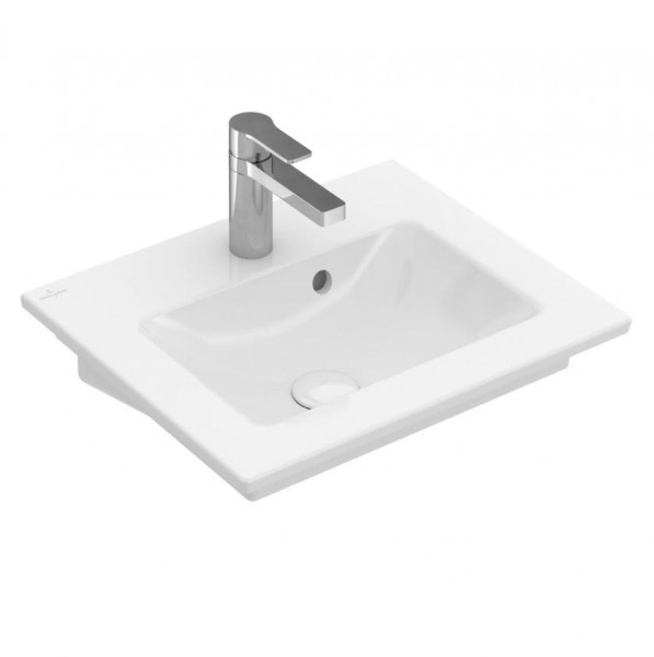 Villeroy and Boch Hand washbasin with overflow Venticello 500 x 420 mm 41245 Alpine White