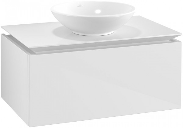 Villeroy and Boch Countertop Basin Unit Legato 380x500mm Glossy White | Without Light | 800 x 380 mm