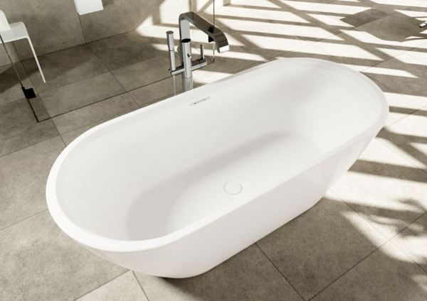 Riho Freestanding Bath Inspire With feet 750x595x1600mm White Matt