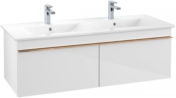 Villeroy and Boch Double Vanity Unit Venticello 1253x420x502mm A93901PD A93905DH