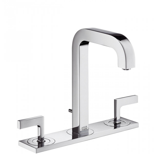 3 Hole Basin Tap Citterio basin tap spout lever handles 3 holes with short 140mm plate Axor