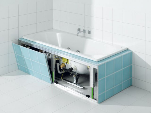 Kaldewei Filler Bath Panel element for oval Whirlpool bath Multiverso 410x900x140mm 550000130000