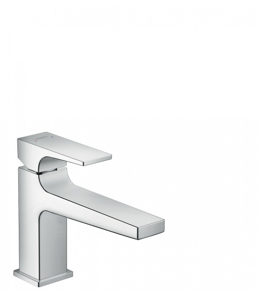 Hansgrohe Basin Mixer Tap Metropol Single lever 100 with lever handle and with push-open waste
