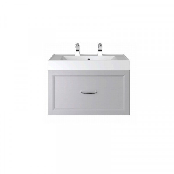 Heritage Bathrooms Vanity Unit Caversham 1 drawer 700x450x390mm Dove Grey