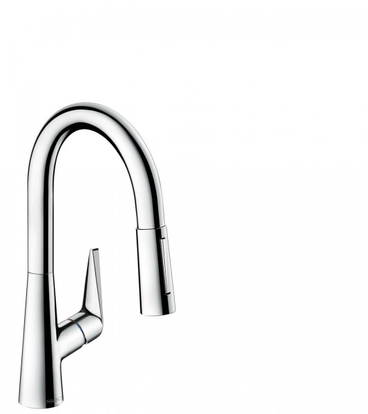 Hansgrohe Talis S16-H160 Single lever kitchen mixer with pull-out spray Talis S (73850800)
