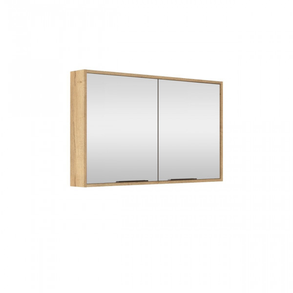 Bathroom Mirror Cabinet Allibert BORDER 1200x690mm Halifax Oak