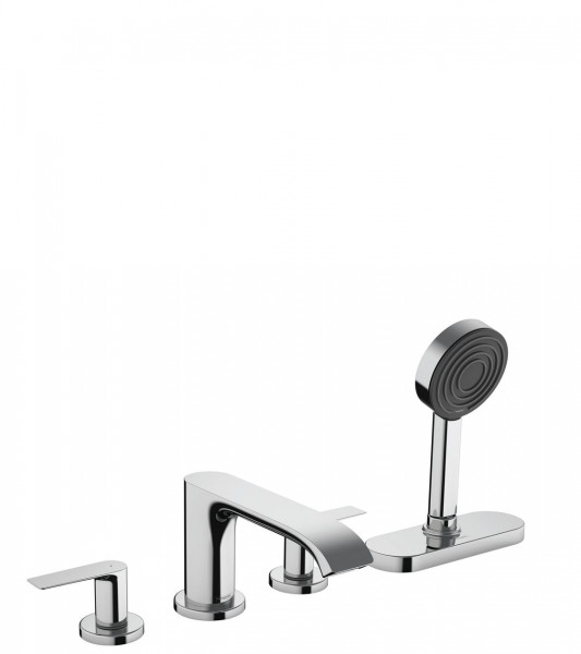 Deck Mounted Bath Tap Hansgrohe Vivenis 4 holes with Hand Shower and sBox Chrome