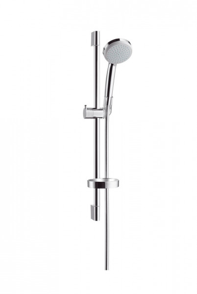 Hansgrohe Shower Set Croma 100Vario Hand Shower EcoSmart 9 l/min/ Unica'C Shower Set 0.65 m with Soap Dish