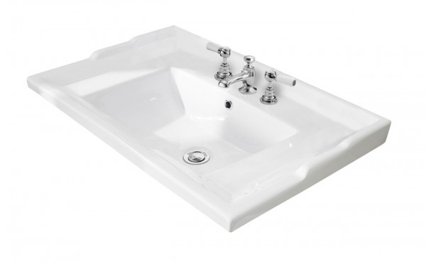 Vanity Basin Bayswater Traditional 3 holes, 620mm White