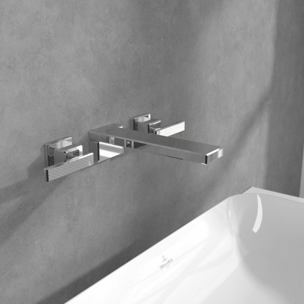 Wall-Mounted 2 Handle Basin Tap Villeroy and Boch Mettlach 340x53x215mm