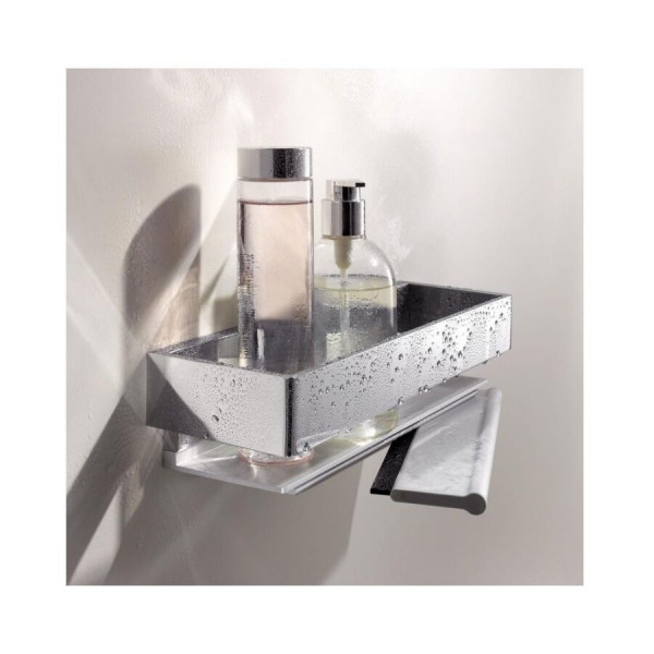 Keuco Shower Basket Edition 11 with Squeegee Chrome