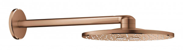 Grohe Ceiling Shower Head Rainshower SmartActive 310 With Horizontal Shower Arm Brushed Warm Sunset