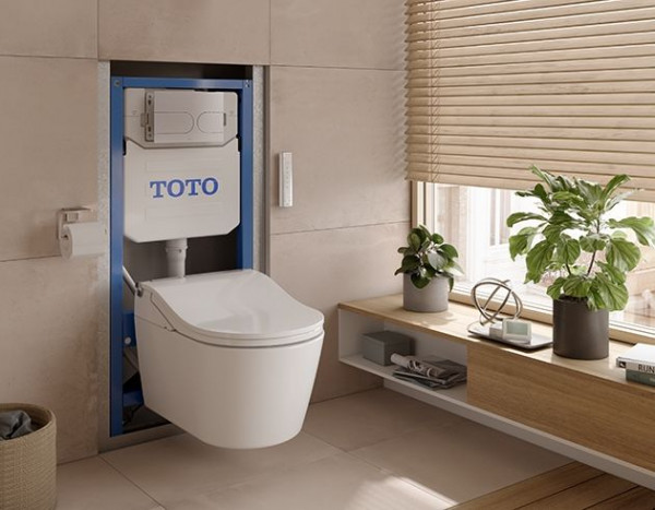 Wall Hung Toilet Frame TOTO WASHLET auto flush