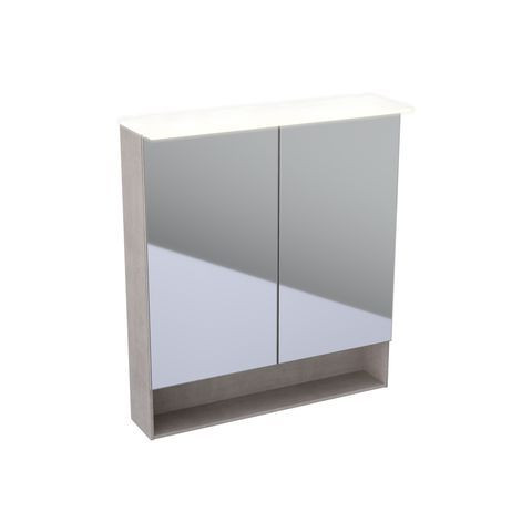 Geberit Bathroom Mirror Cabinet Acanto Mirror cabinet LED lighting 2 Doors 750x830x215mm