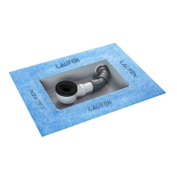 Shower Fixture Laufen Mounting box left for Marbond shower trays DN 40 with siphon 460x320x75mm White