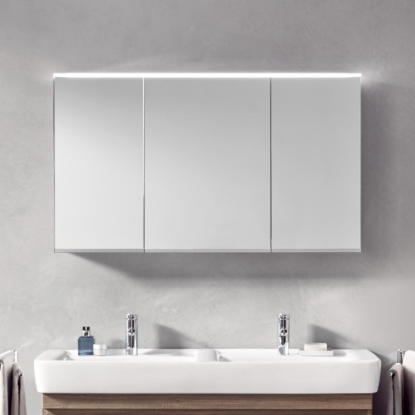 Geberit Bathroom Mirror Cabinet Option Mirror cabinet LED lighting 3 Doors 1200x700x150mm