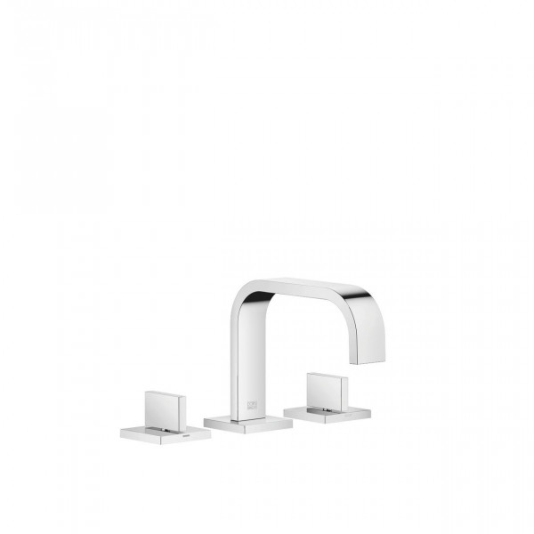 Freestanding 2 Handle Basin Tap Dornbracht MEM 3 holes, Waste fitting 144mm Chrome 20705782-00