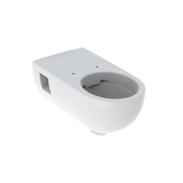 Geberit Wall Hung Toilet Renova Comfort Pan  Rimless Hollow bottom 350x345x700mm White