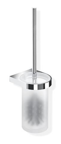 Hewi Toilet Brush Holder System 800 Chrome/Satin Glass