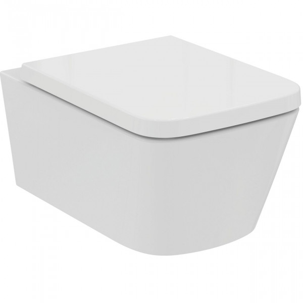 Wall Hung Toilet Set Ideal Standard BLEND CUBE Rimless, 355x340x540mm White