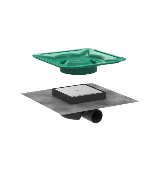 Hansgrohe RainDrain Spot Tileable drain cover 150 x 150 mm