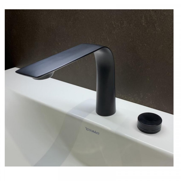 Duravit Tall Basin Tap D.1 electronic with plug-in power supply 253mm Black Matt