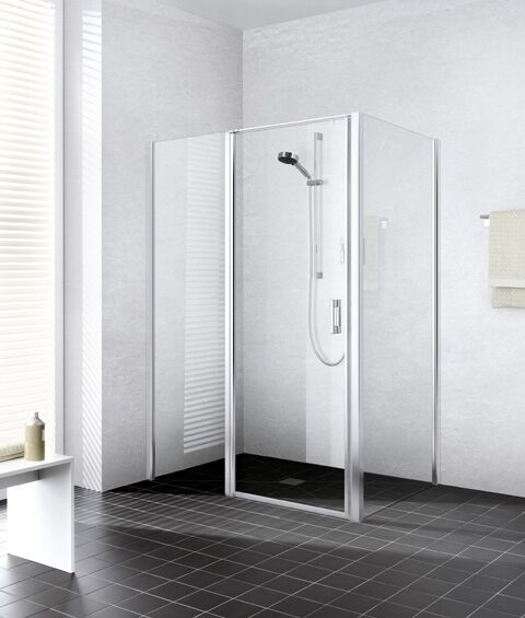 Kermi Pivot shower Doors LIGA Right Fixed wall 1850 x 780 mm Grab bar Clear