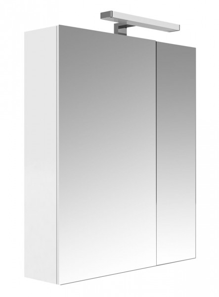 Allibert Bathroom Mirror Cabinet JUNO 2 doors 600x750x160mm Glossy White
