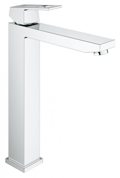 Grohe Eurocube Single Lever Tall Basin Tap 1/2" with smooth body for free-standing basin