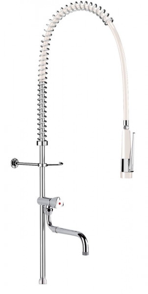 Pull Out Kitchen Tap Delabie 1000mm White