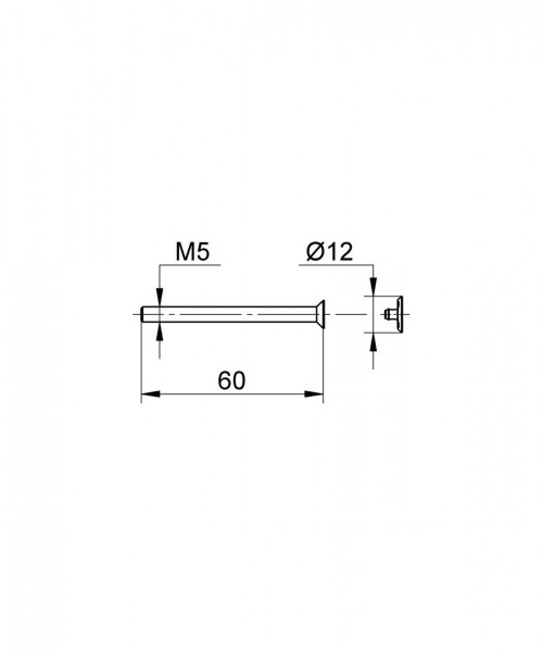 Grohe Allen screw for concealed bath/shower mixer Chrome 44043426