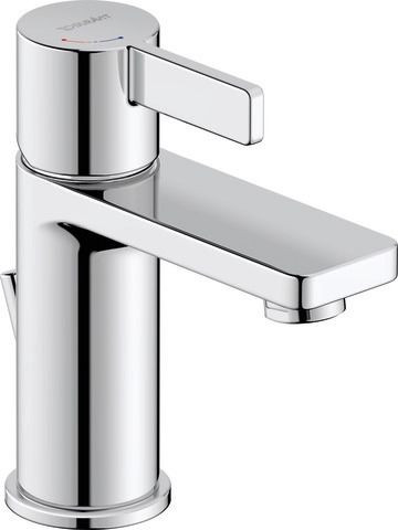 Small Basin Tap Duravit D-Neo FreshStart, with waste fitting, with pull cord Chrome