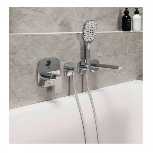 Hand Shower Hansa ACTIVEJET Style 3 Sprays, Tub edge Chrome