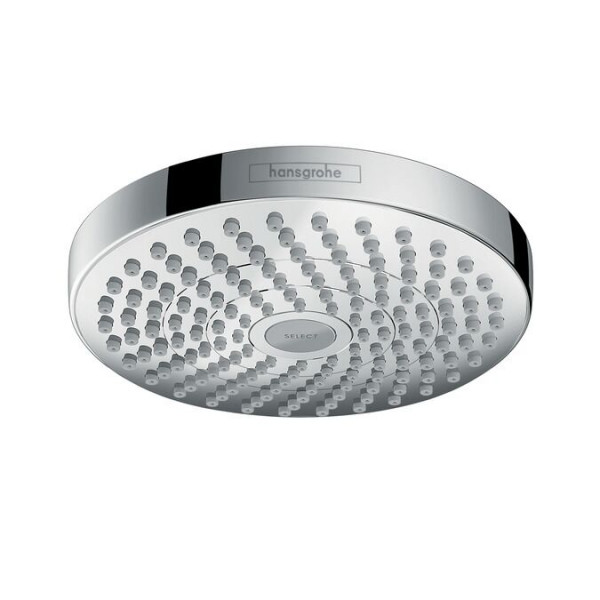 Hansgrohe Ceiling Shower Head Croma Select S Ø180mm 2 jets Chrome 26522000