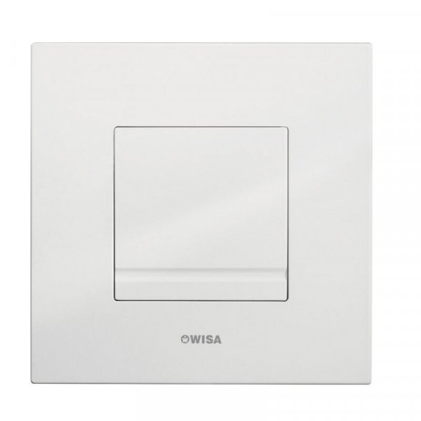 Wisa Flush Plate Delos White Plastic Urinal 160 x 160mm 8050418001